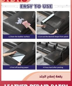 UNUNS Leather Repair Patch,Leather Refurbishment,Fabric Repair,Self-Adhesive Leather Repair for Sofas,Car Seats,Office Chairs,50*138cm - Image 4