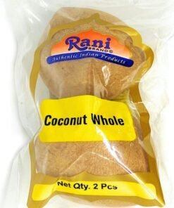 Rani Brand Authentic Indian Products Rani Coconut (Copra) Dry Whole 2 Pieces ~ Raw (Uncooked, Unsweetened) ~ All Natural | Vegan | Gluten Friendly