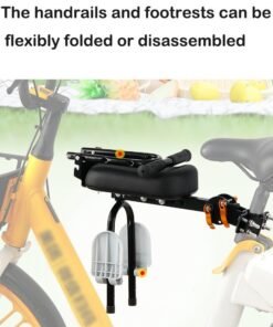 Alternative view of Universal Fit Foldable Child Bike Seat - Detachable Handlebars & Footrests, 55kg Capacity