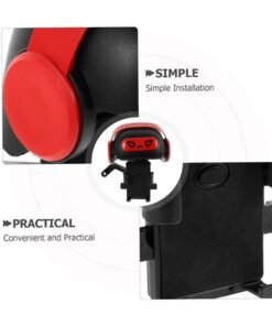 Alternative view of Sweet Life Adjustable Bicycle Mount Phone Holder Mobile Phone Holder Anti-Refection Block Adjustable Phone Stand Sun Visor, Sun Shade Cover, Sun Shield for Motor Bike, Bicycle (Black Red)