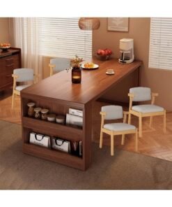 NKX Modern Dining Table Set with 4 Stylish Chairs for Modern Living