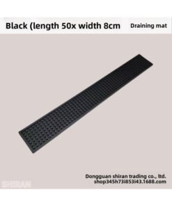 PVC Bar Mat Black Soft Rubber Bar Mat Milk Tea Shop Counter Drain Mat Cross-border Hotel Supplies