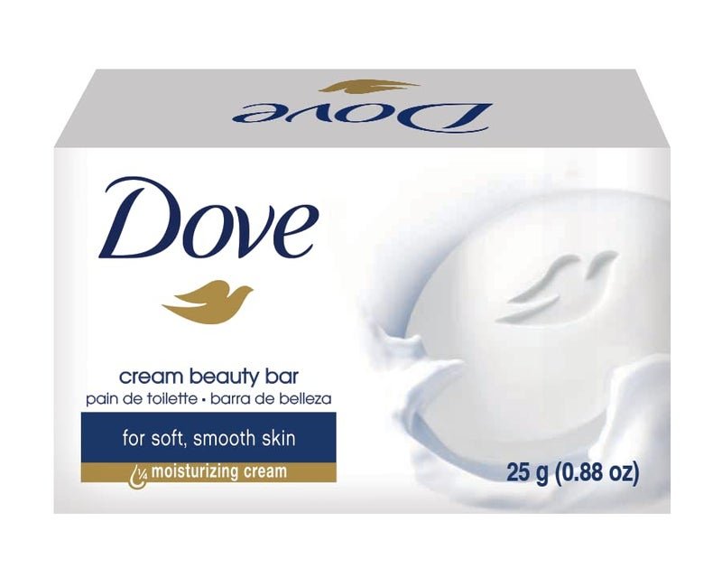 Dove Mini 25g Cream Beauty Bar for Hotels Motels Hospitality and Travel Use Case of 288