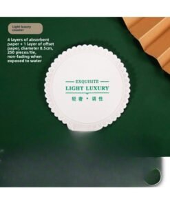Hotel Hotel Bed & Breakfast Paper Disposable Absorbent Coaster Conference Tea Cup Mat Ashtray Pad Paper Can Be Ordered