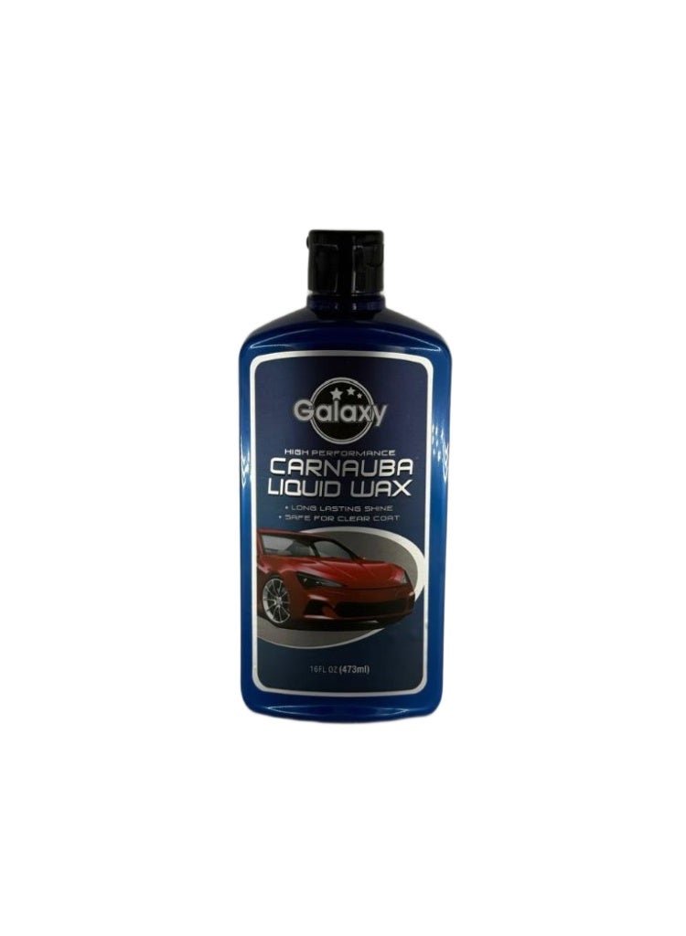 Galaxy Carnauba Liquid Wax - Long Lasting Shine, Safe for Clear Coat - 473ml (16 FL OZ)