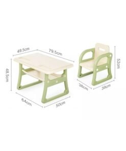 JSAITOYS Bpa Free Ergonomic Plastic Children Tables Learning Kids Study Table And Chair Set
