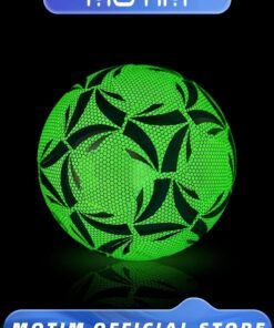 Motim Light Up Soccer Ball Size 5 Glow in The Dark Soccer Ball Luminous Soccer Balls for Day & Night Games