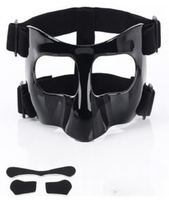 Nose Guard for Broken Nose, Face Shield Masks for Soccer and basketball Sports, Adjustable for Adults and Teenagers, Suitable for Men and Women （black）