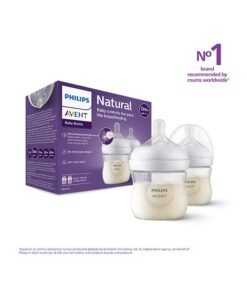Philips Avent Natural Response Baby Feeding Bottle 125Ml | 2 Bottles | Ideal for 0 months+ Flow 2 | No.1 Brand Recommended By Moms Worldwide |Natural Response Technology Mimics Breastfeeding | Uniquely Designed Nipple Releases Milk Only When Baby Drinks
