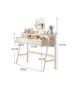 Sharpdo Multifunctional Bedroom With Drawer Storage Dresser 80*40*126cm