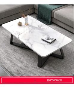KLNAMAEAAN White Marble finish Top Modern Living Room Home Sofa Table