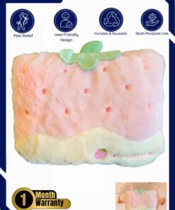 Prime by javaudan Electric Hot Water Bag Rechargeable Heating Bag with Fleece Cover for Cramps, Neck, Shoulders Pain Relief Bag for Hot Therapy Hand & Feet Warmer