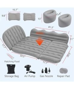 Alternative view of TRASSLE Car Inflatable Mattress, Car Air Mattress Back Seat, Thickened Camping Mattress with Inflatable Pump and Pillows, Car Travel Bed, Fits Most Car Models, Ideal for Kids and Adults