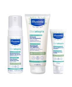 Mustela Foam Shampoo 150 ML, Cleansing Gel 200 ML, Face Cream 40 ML