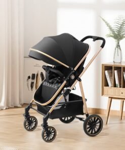 High Landscape Lightweight 3 In 1 Pushchair Stroller Baby And Luxury Foldable Baby Stroller Pram 3 In 1