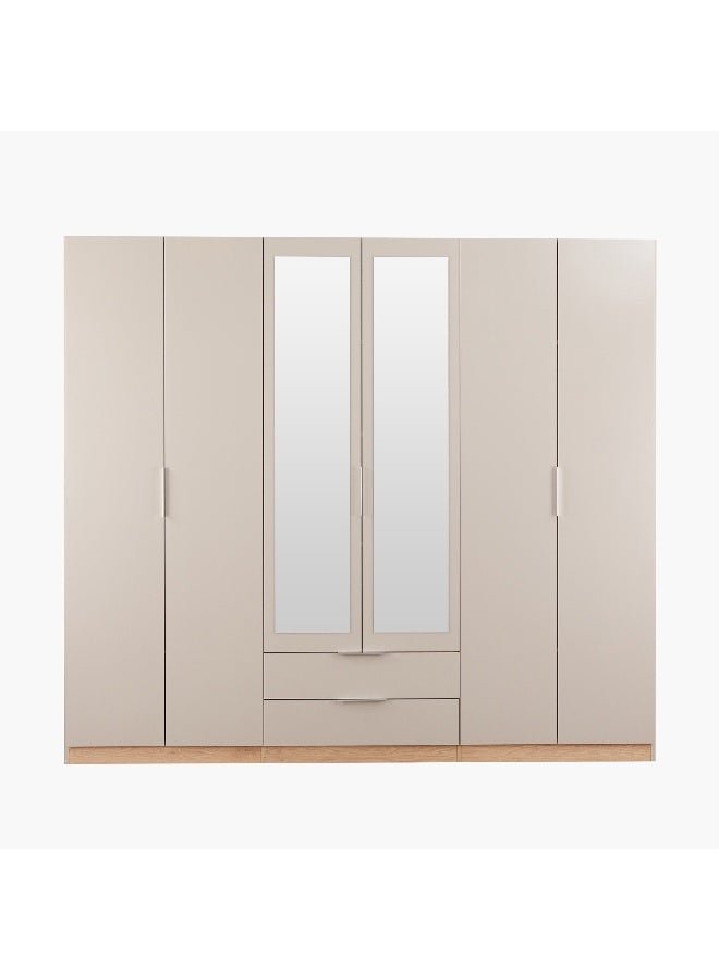 Home Box Orion Modena 6-Door Wardrobe for Home