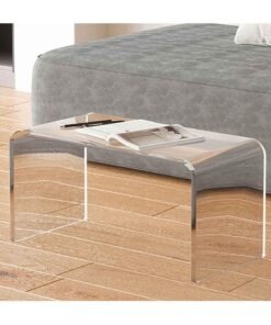 TPGP Acrylic transparent side table, sofa small coffee table side table multifunctional creative seating area table suitable for hotels, bookstores, western restaurants,Clear,30 * 30 * 55cm - Image 3