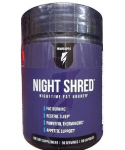 INNOSUPPS Night Shred - Night Time Fat Burner | Appetite Suppressant and Weight Loss Support| Ashwagandha Root, Grains of Paradise, Melatonin (60 Vegetarian Capsules) |