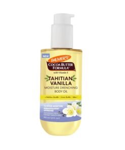 PALMER'S Cocoa Butter Formula Body Oil, Moisture Drenching Tahitian Vanilla, 6.5 Oz, 72Hr Hydration with Shea Butter & Vitamin E for Softer Skin, Protects & Soothes Dryness, Dermatologist Approved