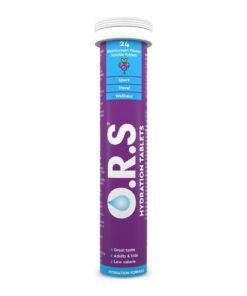 Ors Hydration Tablets With Electrolytes, Black Currant Flavor - 24 Count Pack