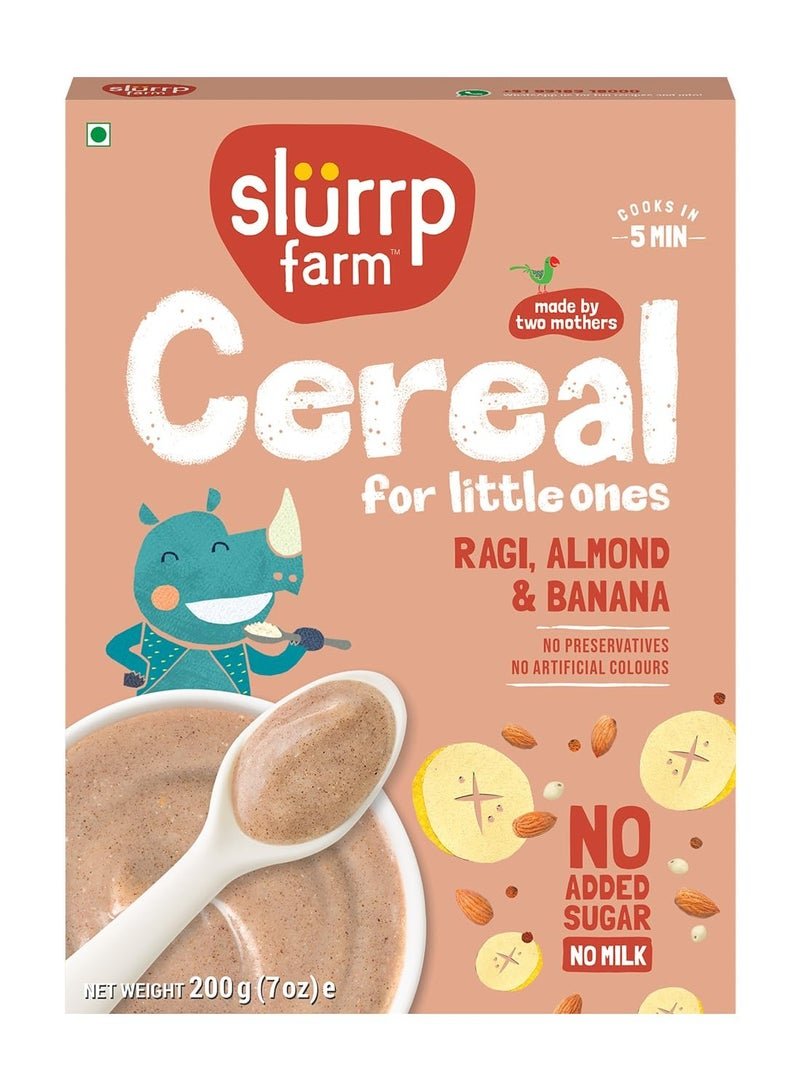 Slurrp Farm Finger Almond And Banana Cereal 200G