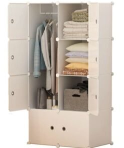 Nordic Modern 8 cube Wardrobes Home Dressing Rooms Assembly Closet for Clothes Minimalist Modern Economical Storage Clothes Wardrobe