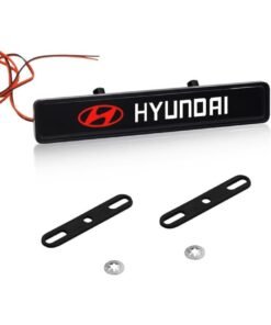 Vierex LED Front Hood Grille Emblem Light for Hyundai Illuminated Car Badge Decoration for I30, Tucson, Elantra, Veloster, Kona, Santa Fe & More Models