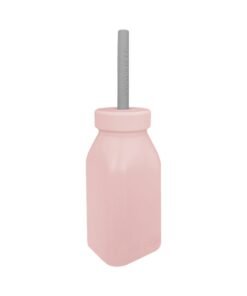 Minikoioi Bottle And Straw  Pinky Pink/Powder Grey