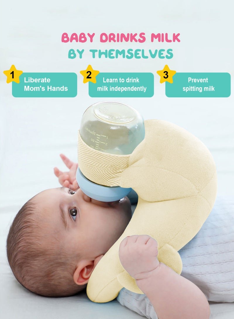 URbazaar Baby Self Feeding Cushion, Baby Self Feeding Pillow, Breast Feeding Pillow, Baby Feeding Bottle Holder, Baby Organic Cotton - Image 4