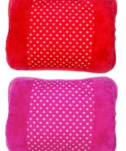 Prime by javaudan Electric Hot Water Bag For Body Pain Hot Water Bottle Set with Cover Small Hot Water Bottle Back Neck Waist Legs Children Baby Adult The Best Winter Gifts Bundle Offer 2 Pcs