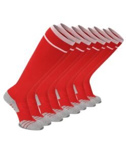 SKY WING Unisex Athletic Knee High Breathable Compression Solid Tube Soccer Football Sport Socks 1/2/3/4 Pairs for Youth Adult