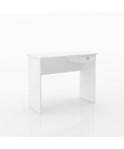 DANUBE HOME Dane Study Desk With 1 Drawer Computer Table Office Desk Workstation Modern Pc Laptop Gaming Table Wooden Study Table For Home Office L 90x40x73 Cm White