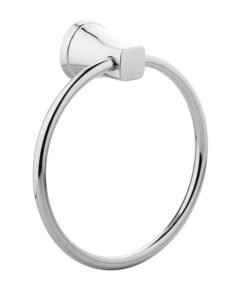 Kohler Complementary Towel & Napkin Hanger for Bathroom, Kitchen - Silver with Chrome Finish - Corrosion Resistant Towel Ring - Premium Metal Construction for Durability - Modern Design 5631IN-CP