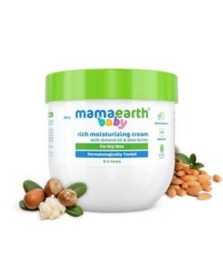 MAMAEARTH Baby Rich Moisturizing Cream for Dry Skin | 2-in-1 Face & Body Moisturizer | Soothes, Nourishes & Softens Skin | with Almond Oil & Shea Butter | 7.05 Oz/200 g