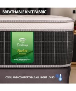 Alternative view of EASELIVING Hybrid Memory Foam Mattress - 30cm Single/Twin XL Medium Firm Mattress | Pocket Spring Mattress with Cooling Comfort, Edge Support and Pressure Relief | 10-Year Warranty (100x200 cm)