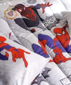 Alternative view of Pan Home Spiderman 4 Piece Bed In a Bag 160x220cm - Red