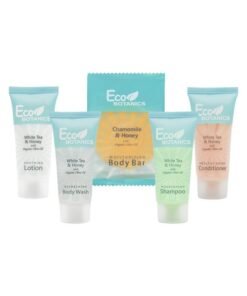 Terra Pure Eco Botanics Hotel Soaps And Toiletries Bulk Set 1Shoppe Allinkit Amenities For Hotels 0.85Oz Shampoo & Conditioner Body Wash Body Lotion & 0.89Oz Bar Soap Travel Size 75 Pieces
