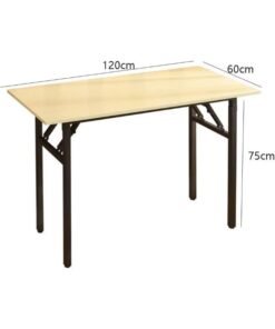 SUPAAR Adjustable Folding Desk No Install, Portable and Compact Computer Walnut Table Office Table for Home, Office, Study, Dining, Camping, Picnic.
