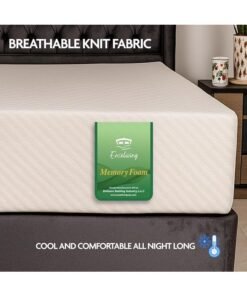 EASELIVING Memory Foam Mattress 150 x 200 x 25 cm | Plush Spring-Free Mattress with Pressure Relief | Breathable Zip Cover, Adaptive Foam Base | Ideal for Side Sleepers - Image 4