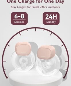 Momcozy S9 Pro Wearable Breast Pump, Hands Free Electric Breast Pump of LED Display 24mm