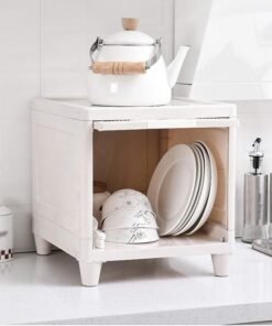 HOMENU Plastic Wardrobe Almirah Wardrobe for Storage Small Cupboard for Clothes Plastic Cupboard for Storage Multipurpose for Storage Chest of Drawers (1 Layer)