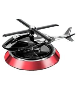 ZCM-HAPPY Helicopter Car Air Freshener Solar Rotating Aromatherapy Ornament