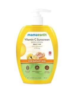 Mamaearth Vitamin C Sunscreen Body Lotion for Women & Men 300ml - Vitamin C Body Lotion for Radiant Skin - SPF 30 Sun Protection