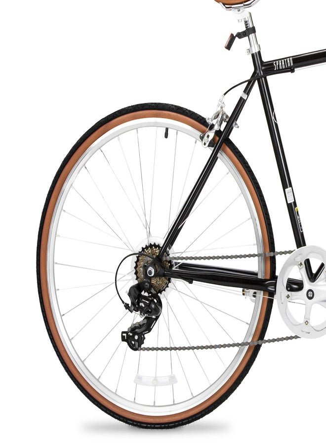 Spartan Platinum City Bike | 26 Inch Wheel Size | 7 Speed Gear Shifter | Black Color - Image 3