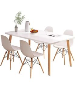 Modern Rectangle Table, Eames Dining Table, Simple Modern Wood Dining Table Modern Rectangle Table