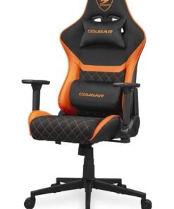 Alternative view of Cougar Armor One V2 F Gaming Chair, Woven Fabric Surface, 4D Folding Armrests, 155° Reclining, Piston Lift Height Adjustment, Up to 12kg Weight Support, Black / Orange | 3MA2FORB.0001