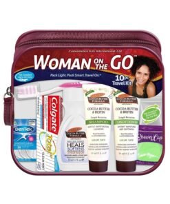 Convenience Kits International Women's Multicultural 10 PC Grooming/Hygiene Travel Kit Featuring: Palmer's Travel-Size Hair & Body Products, Beige, (23AZ)