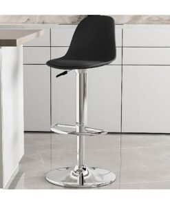 DubaiGallery Bar Stools Nordic Bar Chair Luxury Home Bar Stool Metal Legs with Velvet Cushion High Chair Bar Chair Back Bar Stoola Bar Chairs