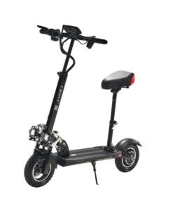 Crony V10 Big Display Adult E-Scooter,1200W Brushless Motor, 48V/12AH Battery, 120kg heavy duty load, Foldable Off-Road  with Dual Suspension Electric Scooter, Disc Brakes safety-certified teens e-bike, 10” All-Terrain Tires, Triple LED Headlights & Base Lights, Aluminum Alloy Frame, Portable Heavy-Duty Commuter High-Speed for Urban Mobility, Long-Range Foldable skateboard for teenager, last-mile commuter, Black