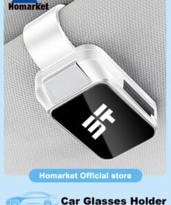HomarKet Sunglasses Holder for Car Visor, Jetour T2 Dashing Accessories 2025, Car Sun Visor Glasses Clip Hanger Eyeglasses Mount, Car Accessories Interior Storage (White)